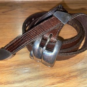 Vintage Sterling Silver Kieselstein-Cord Buckle & Straps